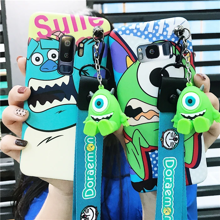 

Sam S9plus Cute Cartoon Case, Monsters pink panther Soft back phone Cover for Samsung Galaxy S10 lite S8 S9 Note 9 note8 4pcs