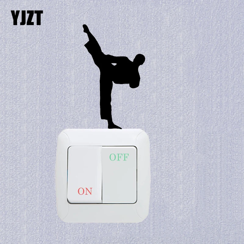 Tae Kwon Do Единоборства виниловый стикер для переключателя комнаты дома стены