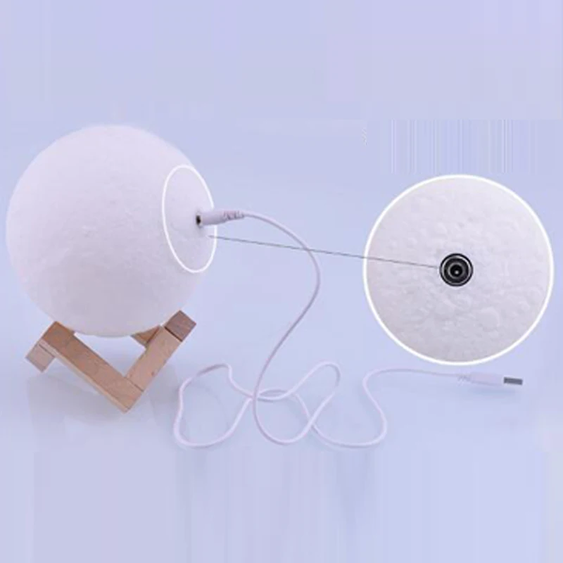 Night Lamp Rechargeable 3D Print Moon Lamp 2 Color Change Touch Switch Bedroom Bookcase Night Light Home Decor Creative Gift (12)
