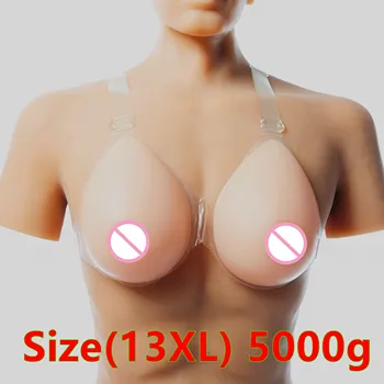 

Drag Queen Transgender Breast 5000g/pair Big Breast Form Adhesive Fake Breast Crossdresser Silicone Breast Boobs