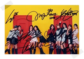 

TWICE autographed signed original group photo picture 4*6 inches collection freeshipping 02.2017