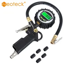 Neoteck Цифровой Автомобильный ЕС шиномонтажный Манометр с ЖК-дисплеем светодиодный индикатор подсветки автомобиля мониторинг надувания Manometro