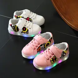 2019 Весенняя Новинка детская обувь для мальчиков и девочек красочные светодиодный свет светодиодный обувь Нескользящая корейской версии