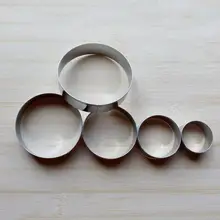 Запеченные круглый из пяти предметов/набор форма для печенья и торта Еда Класс Нержавеющая сталь Комбинации выпечки форма для выпечки тортов Diy украшения инструменты