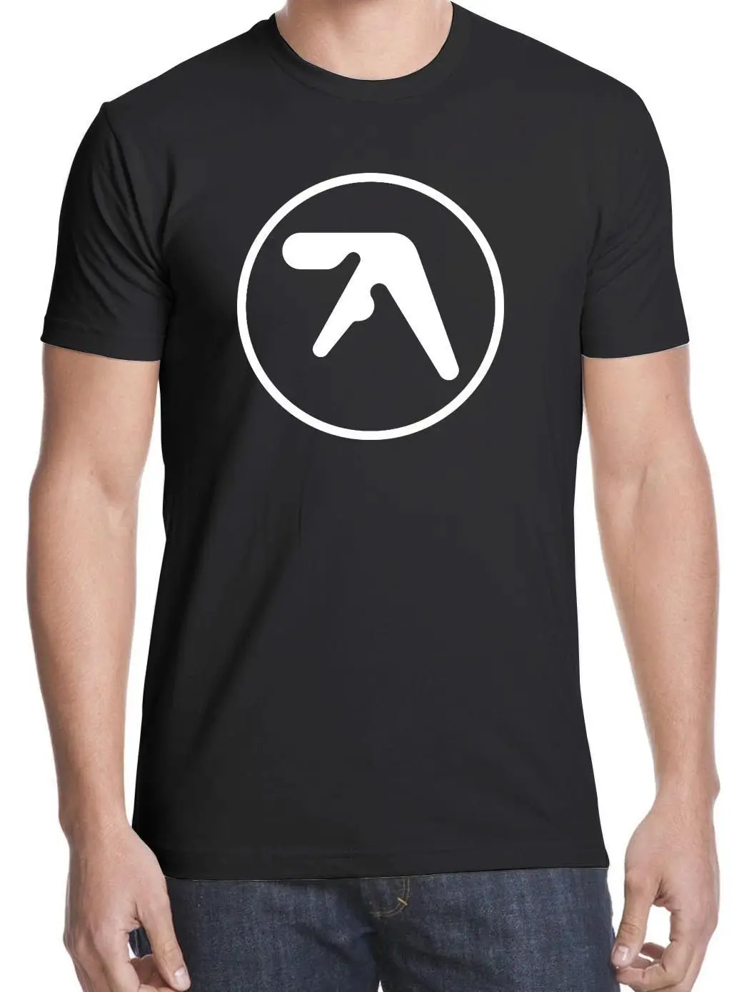 Aphex Twin логотип Винтаж новый дизайн футболка | Мужская одежда