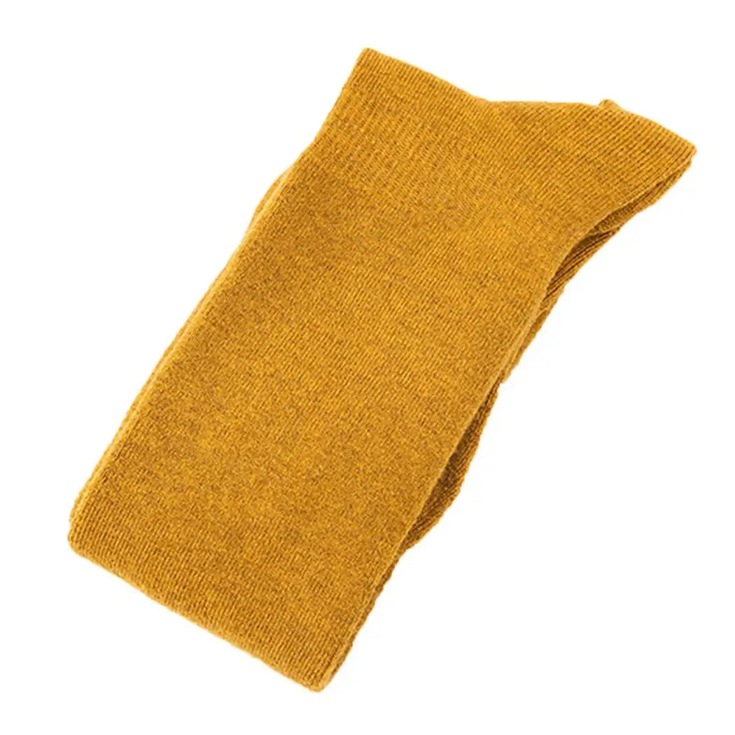 

Women Winter Solid Warm Soft Thick Casual Long Mid Tube Socks Autumn,