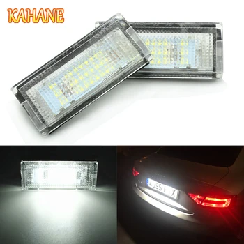 

KAHANE 2pcs 18 LED Car License Plate Light Lamp White Error Free License Plate Light For BMW E46 4D 1998-2003