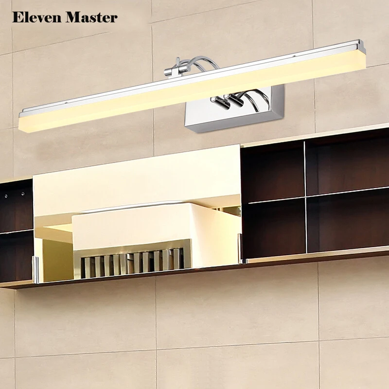 

minimalist mordern LED mirror lamp bathroom wall light lamp head mirror light with plug mirror cabinet wall lamp KML0034