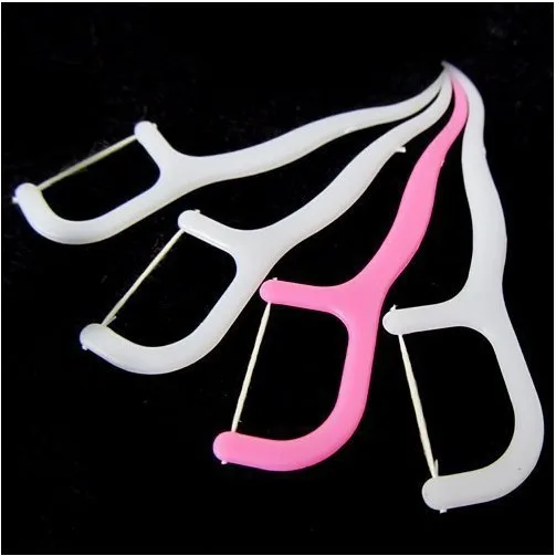 Plastic 25 Pcs Dental Floss Stick Nylon Wire Portable Teeth Care Cleaner Tooth Cleaning Tools For Oral Hygiene