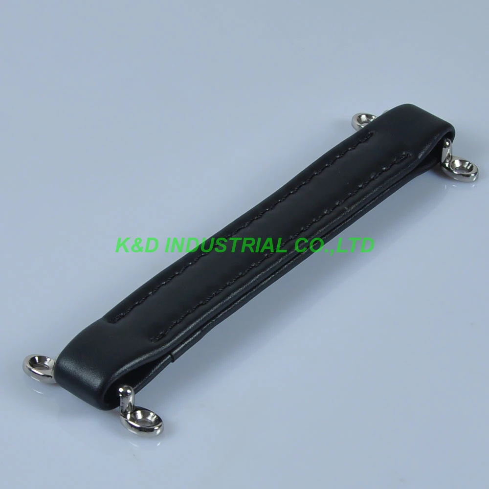 

2pcs Vintage Black Leather Handle For Guitar Amplifier Fender Amp Parts