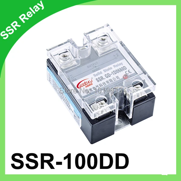 

100dd SSR 100a input 3-32VDC output 60VDC DC to DC solid state relay
