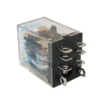 

JQX-13F 2Z DC 12V Катушка 5A 240V AC 28V DC реле питания 8 Pin DPDT