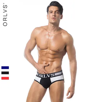 

2018 New ORLVS Brand Gay Men Underwear Briefs Panties Mens Underwear Men Sexy Cotton Cueca Gay Masculina Panties Jockstrap