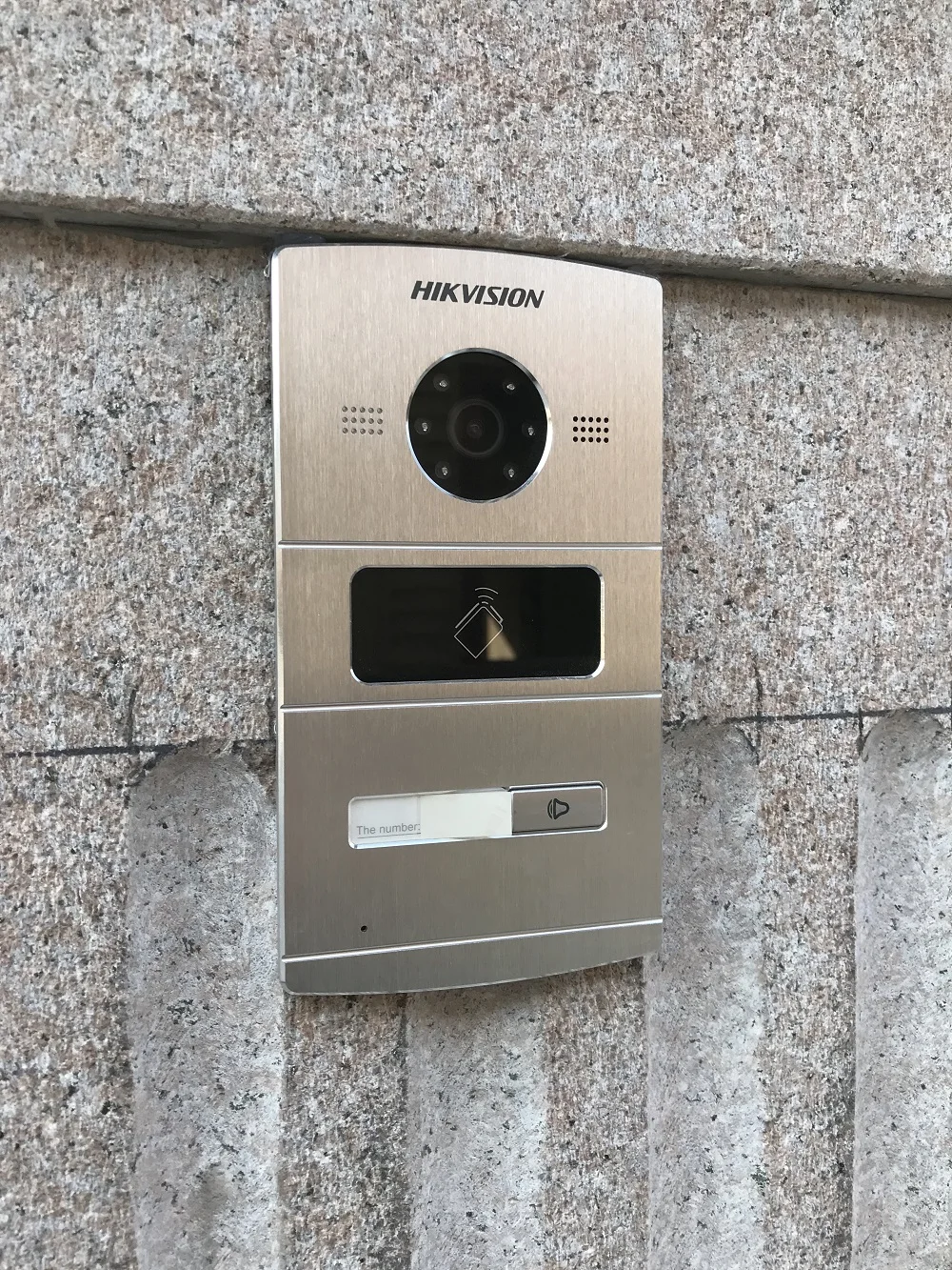 Hik Multi-idioma 1-4 botón IP timbre de la puerta teléfono Video intercomunicador Visual intercomunicador impermeable 13,56 MHz RFID tarjeta IP intercom - 5