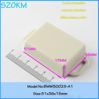 

25 pcs/lot free shipping electronics in 2014 plastic electronics enclosure black color enclosures case houisng 51x36x15 mm