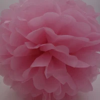 5 шт.) 15 см, китайская бумага pom poms шары для свадебного украшения день рождения Дети вечерние поставки праздник в честь рождения ребенка, Рождество деко - Цвет: Pink