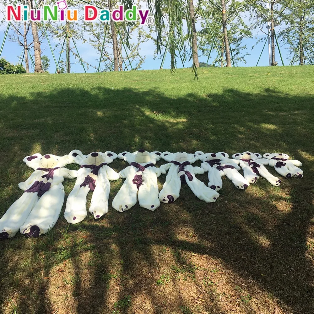 Niuniu-Daddy-Huge-Teddy-Bears-Skin-Wearing-Scarf-Unstuffed-Witn-Cotton-DollS-Bear-Plush-Toys-For