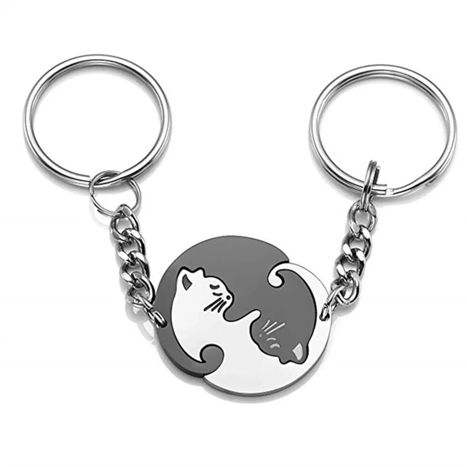 Boyfriend Keychain Lover Keyring Key Chain Girlfriend Couple Valentines t