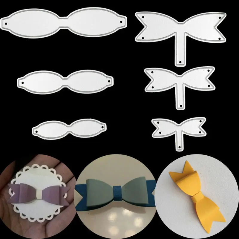

HamyHo Metal Cutting Dies Bow-knot Frame Stencil Scrapbooking Paper Craft Die Cut Create Stamp Embossing Card Stencil 2019