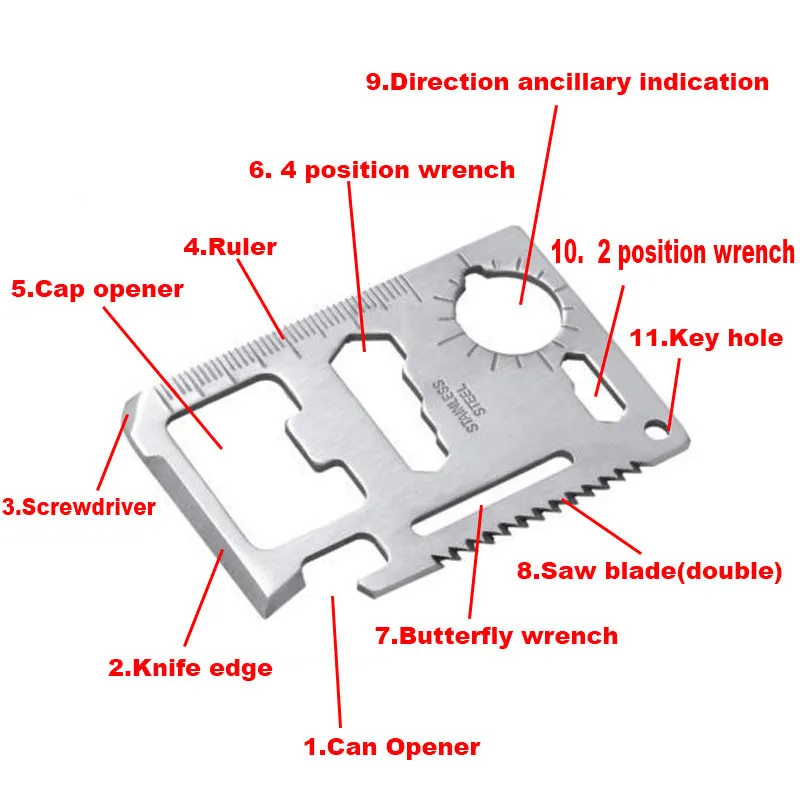 Spade A credit edc gear карманный инструмент многофункциональная карта многоцелевой покер пивная бутылка гаджет Мультитул открывалка кошелек набор