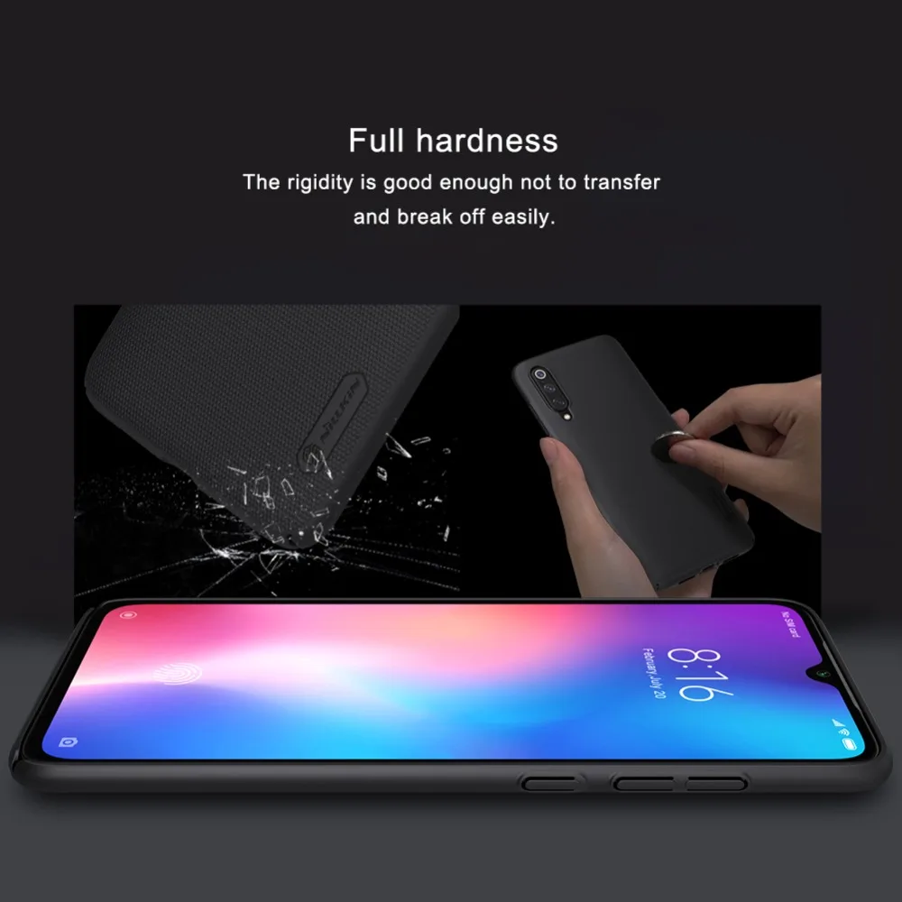 xiaomi leather case design Xiaomi Mi9 Mi 9 Case NILLKIN Super Frorsted Shield Ultra-Thin Hard PC Back Cover Slim Phone Case for Xiaomi Mi 9 Mi9 Nilkin Case xiaomi leather case glass