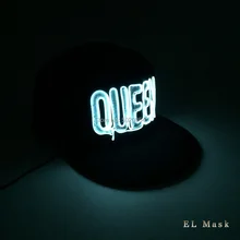 Новая мода флуоресцентные круглые светильники вверх Кепка для женщин и мужчин Snapback светодиодный мигающие колпаки светящиеся спортивные хип хоп кепки шапка Прямая