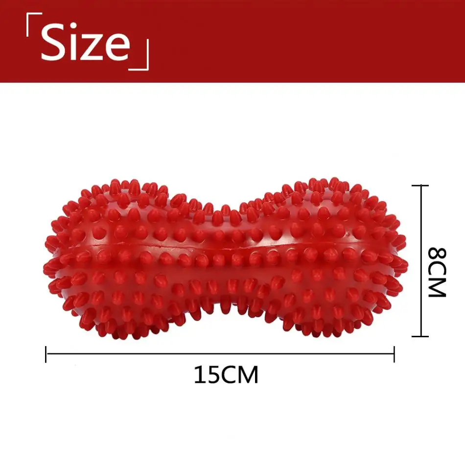 ПВХ массажные шарики для фитнеса арахисовый мяч спины ТРИГГЕРНАЯ терапия боль