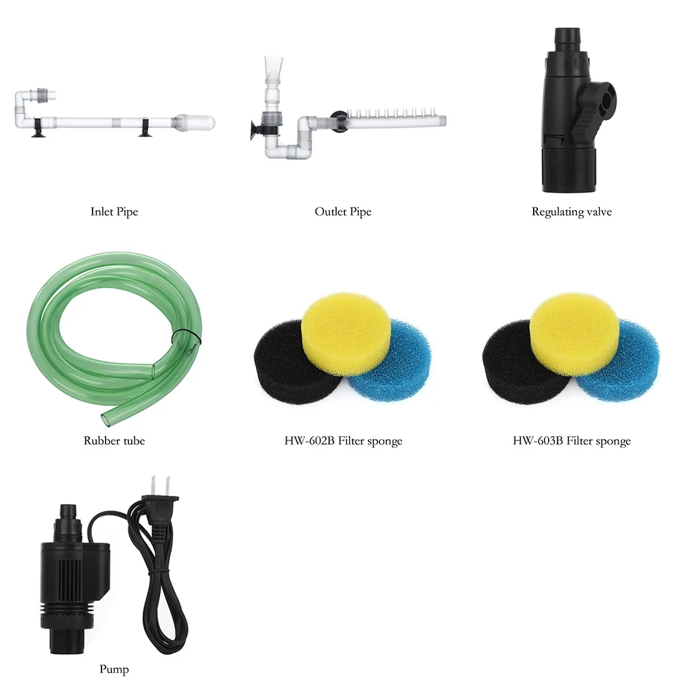 Прочный HW-602B/HW-603B фильтр для аквариума внешние части Впускной выход труба водяной насос заменить хлопок аквариум аксессуары