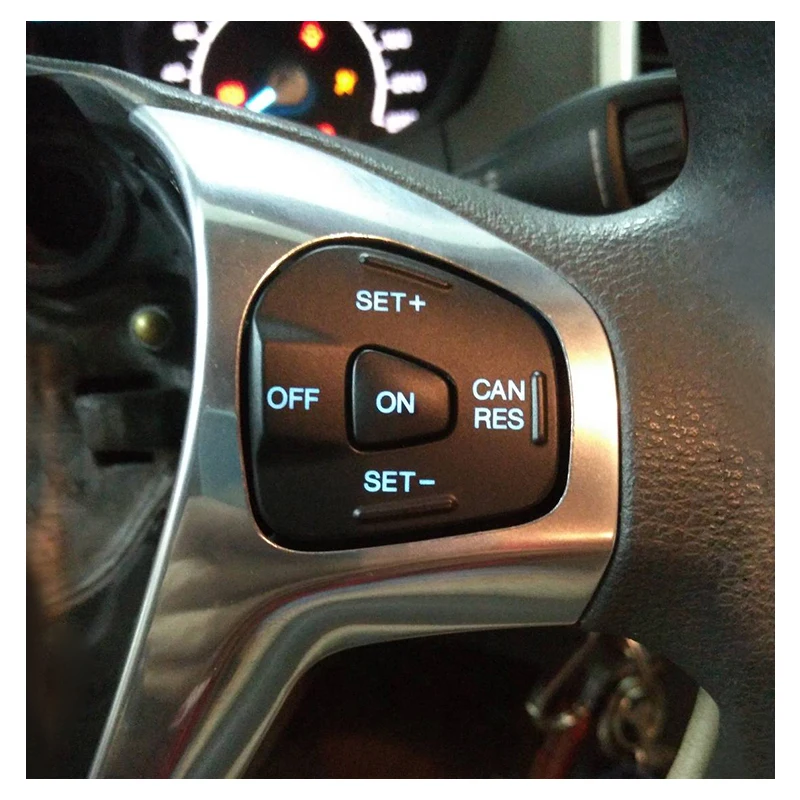  blue led multifunction steering wheel button cruise control switch and cable for Ford Fiesta MK7 MK - 32848163981