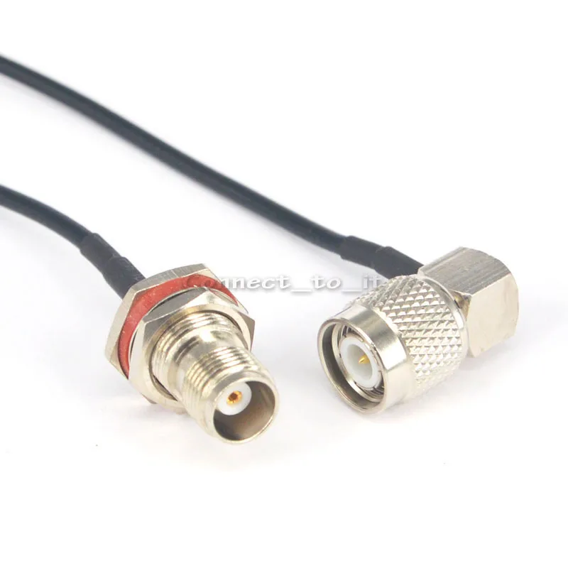 

TNC Male Rightangle to TNC Female Coaxial Adapter Pigtail Jumper Cable 20CM RG174