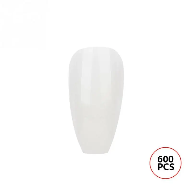 600 шт Nail Art полное покрытие искусственные ногти Советы Маникюр накладные ногти в - Цвет: Natural Color