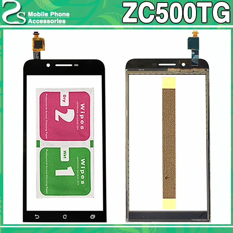 

New ZC500TG Touch Screen For Asus ZenFone Go ZC500TG Z00VD 5.0'' Display Digitizer Touch Sensor Panel Lens Adhesive