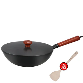 

Fine iron wok wok non-stick pan less smoke old-fashioned home cast iron kitchen pot wok wx9141531