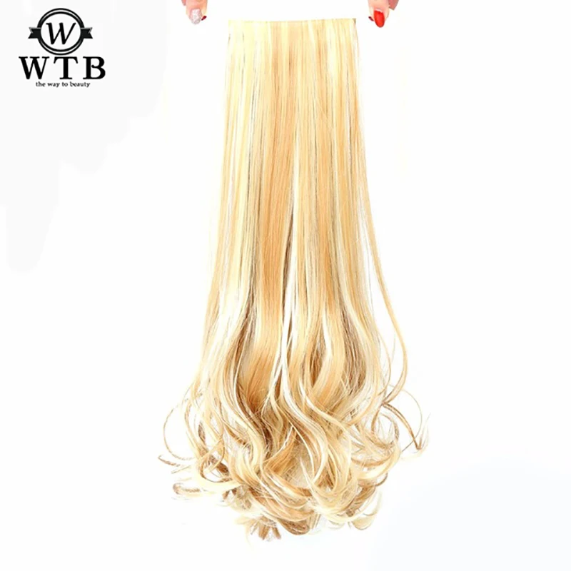 

WTB Women's Long wavy Tie on Ponytail Hair Extension Tail Hairpiece Synthetic Hair Heat Resistant Hair Tail