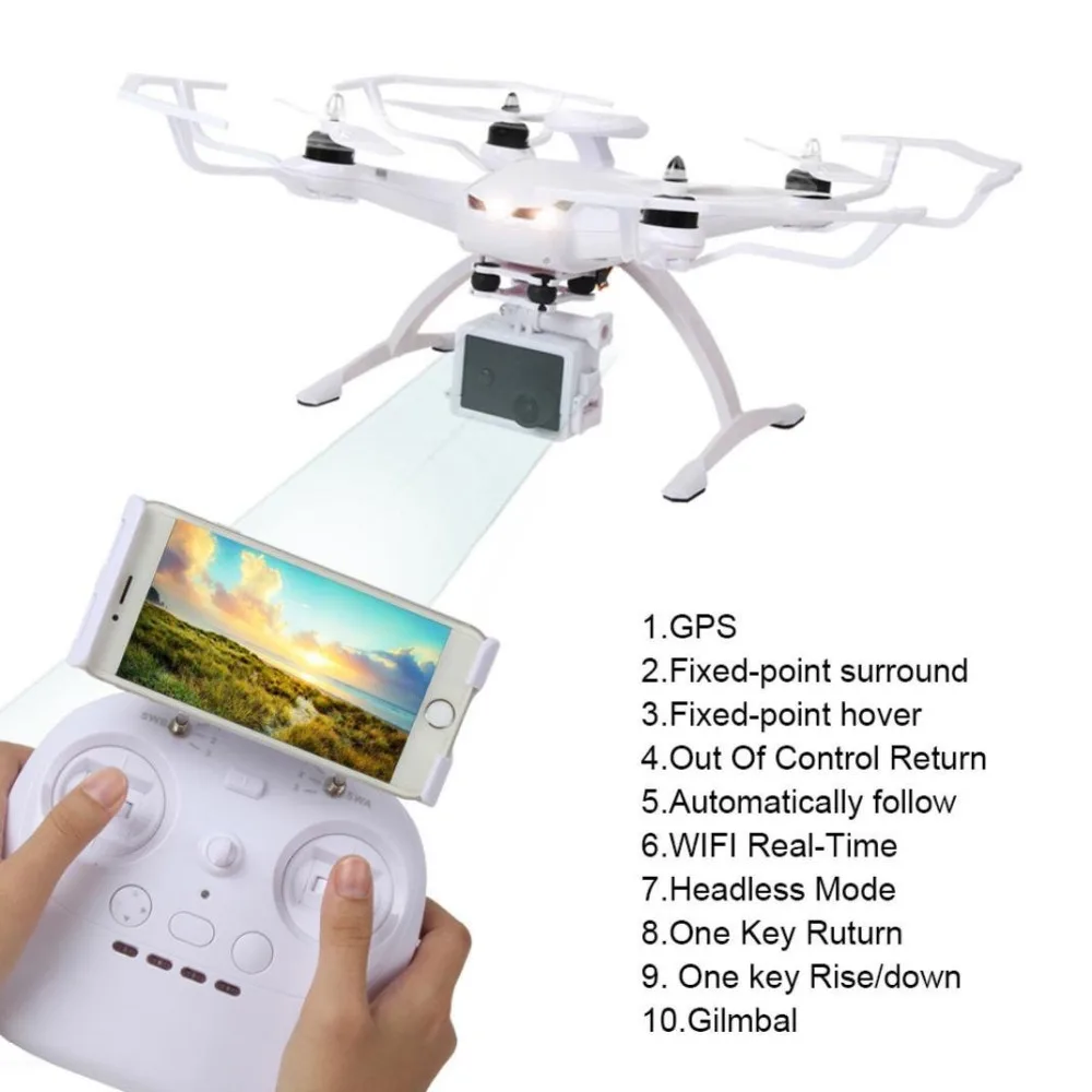 AOSENMA RC Helicopter Double GPS Follow me Optical Flow Wifi FPV Drone