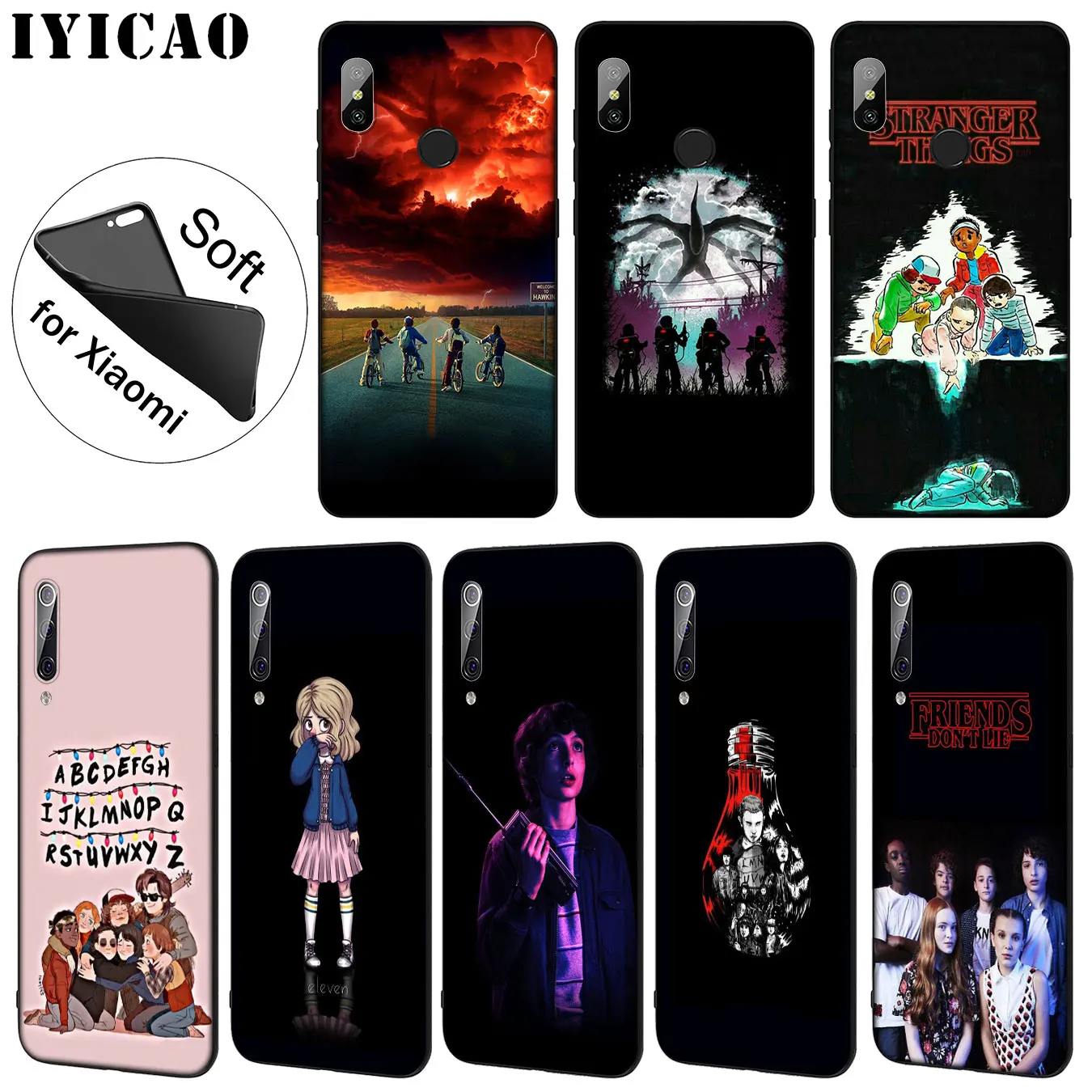 IYICAO Stranger Things tv Soft Silicone Phone Case for Xiaomi Mi 10 9 9T CC9 CC9E 8 SE A3 Pro A1 A2 Lite 6 pocophone f1 mi9 mi8 |