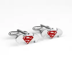 Модные Интимные аксессуары DC Comics Jewelry Супермен Бэтмен Логотип Запонки Пуговицы