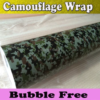 

Digital Camo Wrap Film Matt Camouflage Vinyl Wrap With Air Bubble Free Camo Graphic Digital Car Wrap Foil Size 1.52x30m/Roll