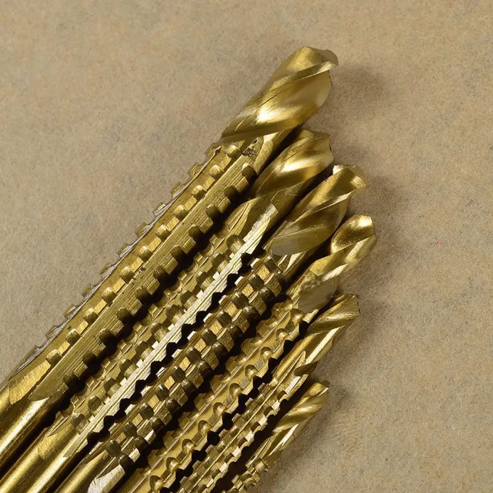 High speed stell titanium coated drill bit set 3/4/5/6/6.5/8mm
