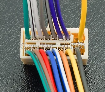 Select Models f - ISO 25x11mm 16-Pin CARAV 15-102 ISO Autoradio Adapterkabel for Clarion AX-; DB-; DXZ-; MRX-; PX-Series
