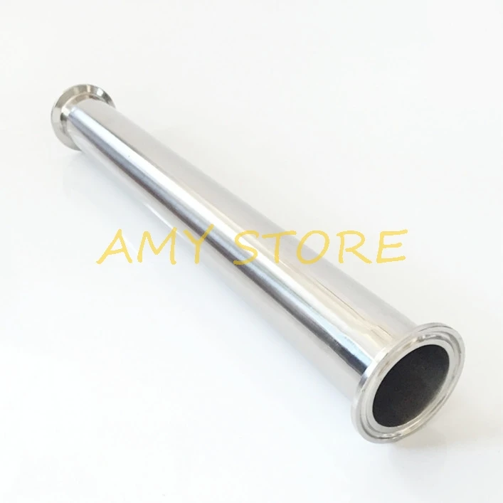 SS304 1 5 &quotTri Clamp x 38 мм OD трубка санитарная шпула длина трубки 458 (18&quot) наконечник из