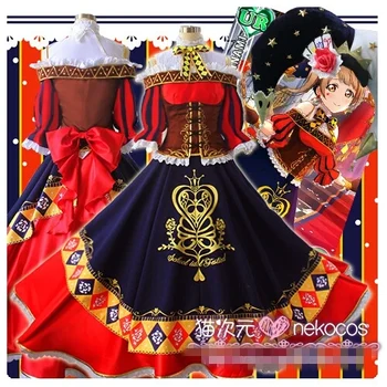 

Anime Love live! Kotori Magician Cosplay Red Dress Cosplay Costume Custom Made