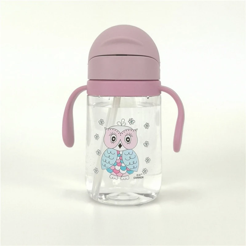 

400ML Kids Baby Water Bottle Free Children's Cup Baby Portable Feeding Bottle With Straw Handles Leak Proof Durable Water Cup