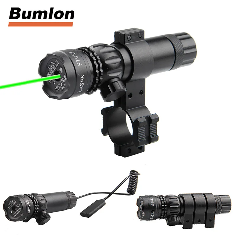 Shockproof Laser Scope Tactical Red / Green Dot Laser Sight Rifle Gun