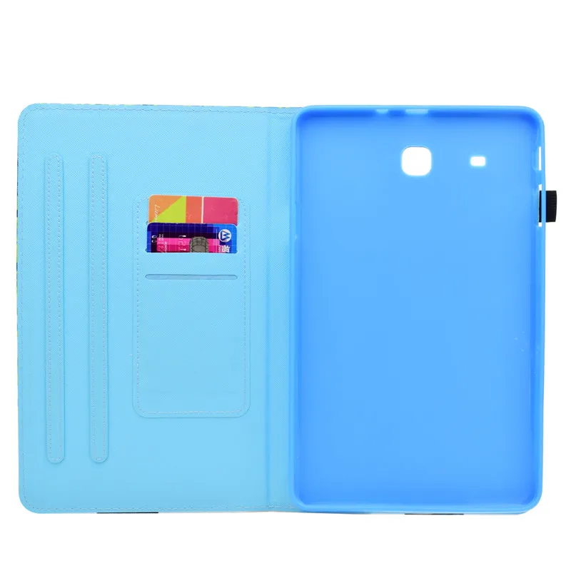 Wekays Cover For Samsung Tab E T560 Cartoon Unicorn Leather Funda Case For Samsung Galaxy Tab E 9.6