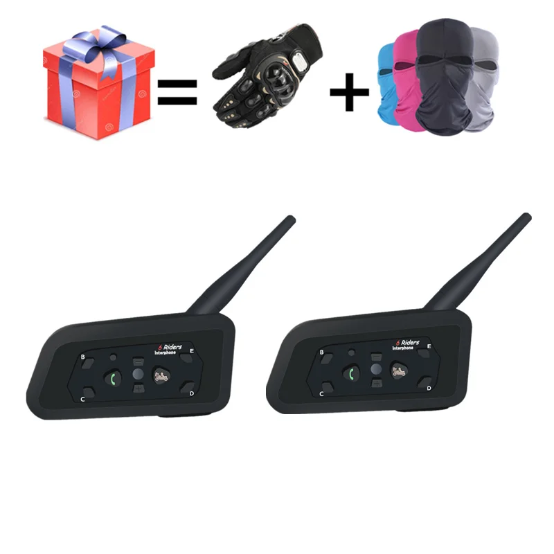 2018 Новый V6 Bluetooth Интерком мото гарнитура мотогарнитура интерком в шлем intercom