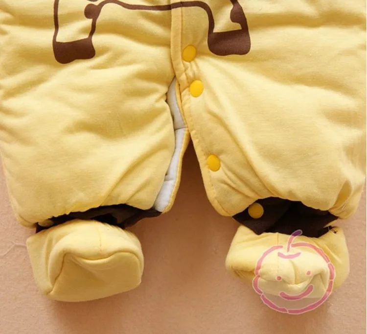 Капюшон и обувь removedroupa Bebe Menino одежда для малышей хлопок-мягкий Новорожденные Ползунки Длинные рукава зима macacao Bebe стиль