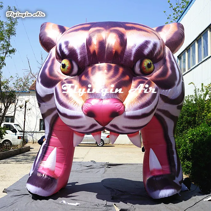 Buy Customized Large Animal Inflatable Tiger Head Arch