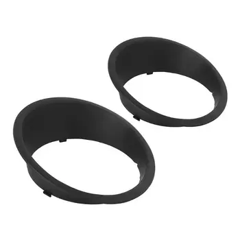 

1Pair ABS Front Light Headlight Trim Cover Bezels Black Car Accessories Car Styling for Jeep for Wrangler JK 2007-2017 Headlight