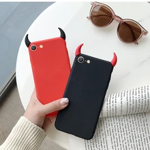 Мягкий силиконовый чехол Devil Horns Demon Angle Cover для Xiaomi Redmi Note 4 4A 4X5 Plus 5A 6 6A 7A S2 Y2 Prime A2 Lite K20 9T Pro